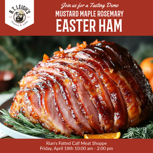 Mustard Maple Rosemary Easter Ham Demo at Rian's