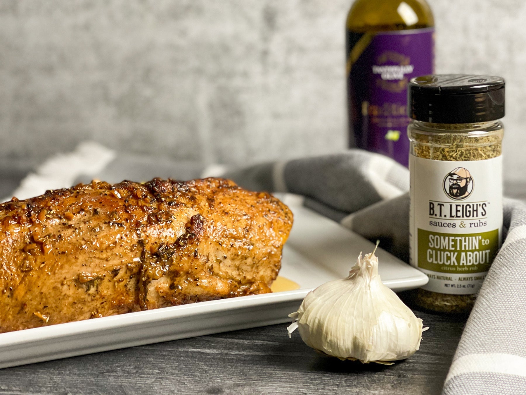 Balsamic Herb Pork Loin | B.T. Leigh's Sauces and Rubs | Brian Leigh