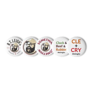 Set of pin buttons - B.T. Leigh's Sauces and Rubs - Merch
