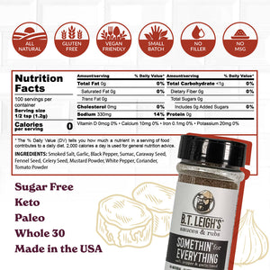 Somethin' For Everything - Salt, Pepper, & Garlic Blend - 4.2 oz Bottle