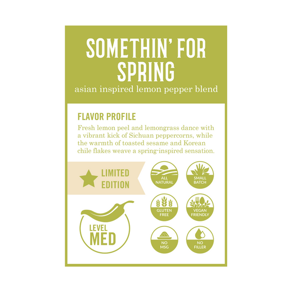 Somethin' For Spring - Asian Inspired Lemon Pepper Blend - 4 oz Bottle