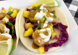Jalapeño Mango Shrimp Tacos | Brian Leigh | B.T. Leigh's Sauces and Rubs