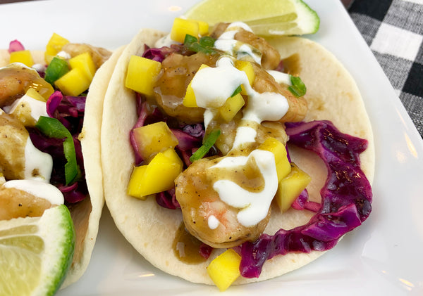 Jalapeño Mango Shrimp Tacos | Brian Leigh | B.T. Leigh's Sauces and Rubs