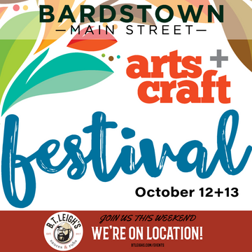 43rd Annual Bardstown Arts & Crafts Festival - October 12 & 13, 2024