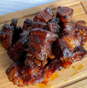 B.T. Leigh's Candied Pork Belly Burnt Ends