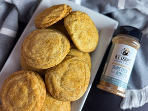 Cranberry Orange Brandy Snickerdoodle Cookies with Somethin' For Winter