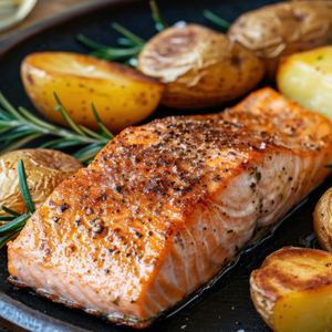 Lemon Pepper Garlic Salmon