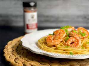 Spicy Shrimp Bucatini with Lemon Butter Sauce
