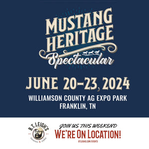 B.T. Leigh's Sauces and Rubs event at Mustang Heritage Spectacular, June 20-23, 2024, Franklin TN.