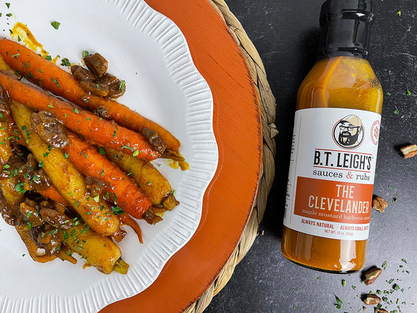 Roasted Mustard Maple Glazed Carrots