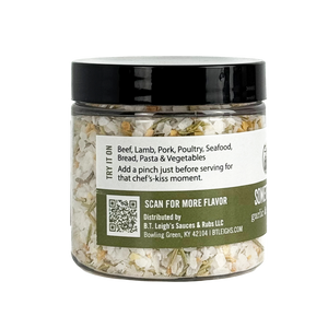 B.T. Leigh's Somethin' To Finish With - Garlic Rosemary Salt Side panel