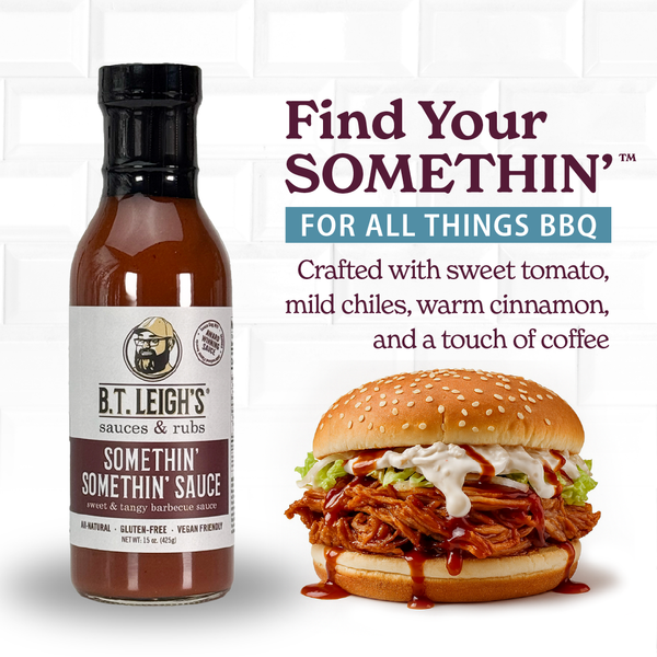 Somethin' Somethin' Sauce - Sweet & Tangy Barbecue Sauce - 15 oz Bottle