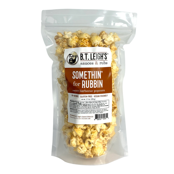 Somethin' For Rubbin' - Sweet & Savory BBQ Popcorn