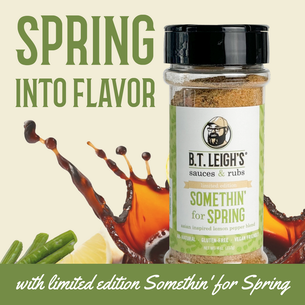 Somethin' For Spring - Asian Inspired Lemon Pepper Blend - 4 oz Bottle - B.T. Leigh's Sauces and Rubs - -  - -  - - #tag1# - - #tag2# - - #tag3#