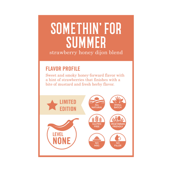 Somethin' For Summer - Strawberry Honey Dijon Seasoning - 5 oz Bottle - B.T. Leigh's Sauces and Rubs - -  - -  - - #tag1# - - #tag2# - - #tag3#