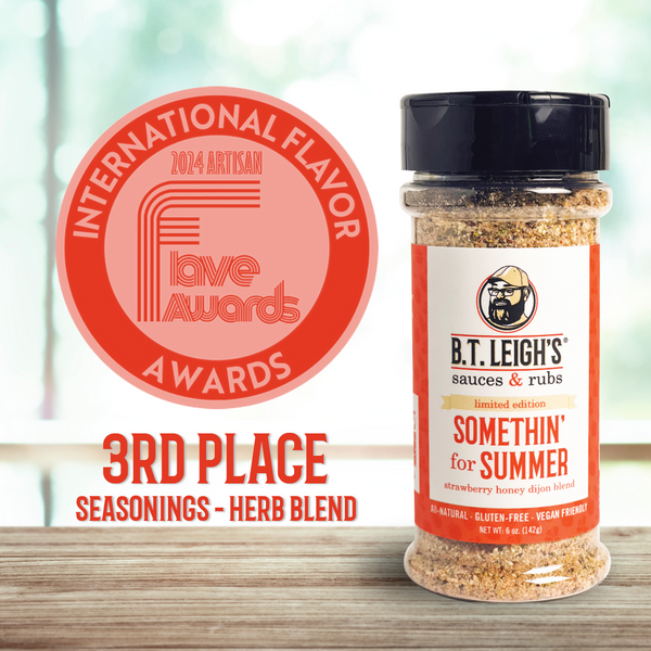 Somethin' For Summer - Strawberry Honey Dijon Seasoning - 5 oz Bottle - B.T. Leigh's Sauces and Rubs - -  - -  - - #tag1# - - #tag2# - - #tag3#