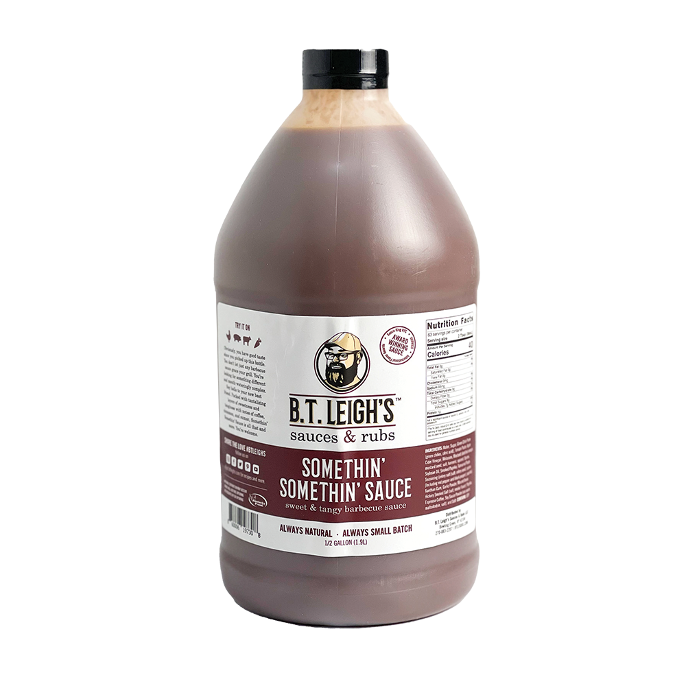 Somethin Somethin Sauce Sweet Tangy Barbecue Sauce Half Gallon