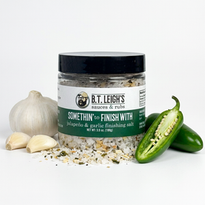 Somethin' To Finish With - Garlic & Jalapeno Finishing Salt - Medium Heat Salt