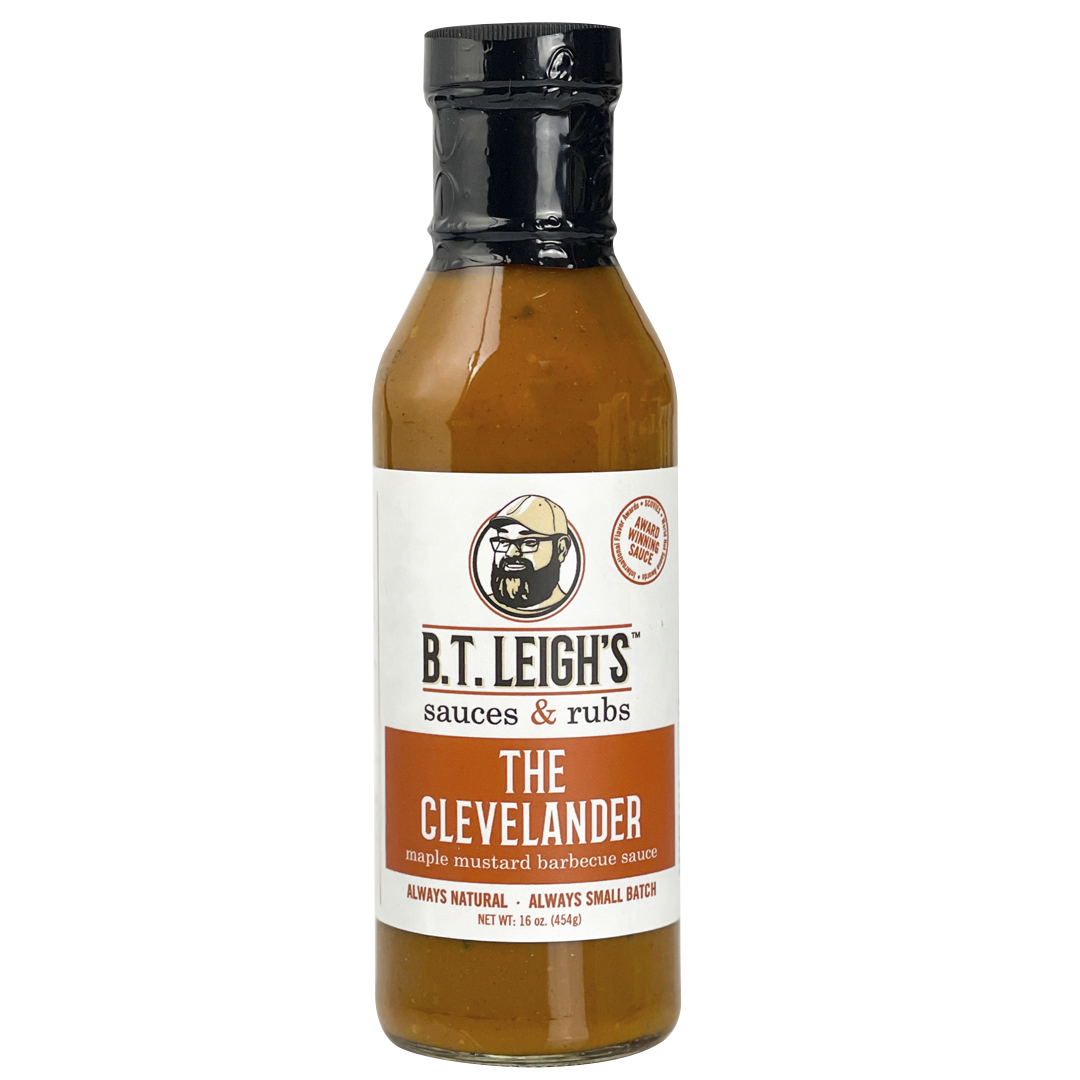 The Clevelander - Mustard Maple Rosemary Barbecue Sauce - 16 oz Bottle - B.T. Leigh's Sauces and Rubs - -  - -  - - #tag1# - - #tag2# - - #tag3#