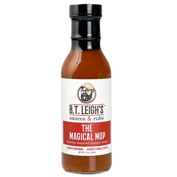 The Magical Mop - Harissa Inspired Carolina Vinegar Sauce - 13 oz Bottle - B.T. Leigh's Sauces and Rubs - -  - -  - - #tag1# - - #tag2# - - #tag3#