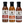 Three bottles of B.T. Leigh's sauces and rubs on a white background