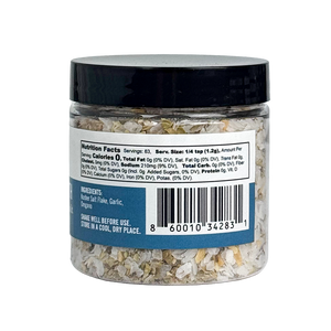 B.T.Leigh' Somethin' To FInish With Oregano Garlic Salt Barcode Side