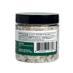 B.T.Leigh' Somethin' To FInish With Jalapeno Garlic Salt Barcode Side
