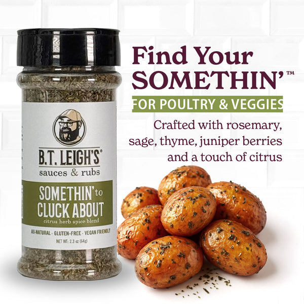 Somethin' To Cluck About - Aromatic Citrus Herb Blend - 2.3 oz Bottle