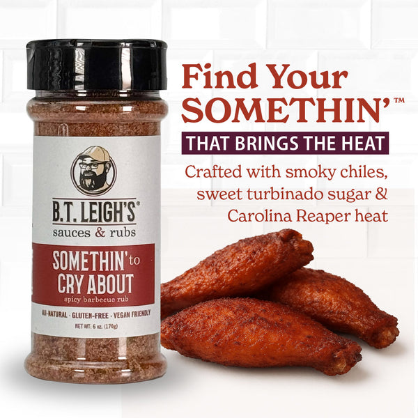 Somethin' To Cry About - Sweet & Spicy Barbecue Rub - 6 oz Bottle