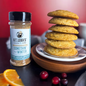 Cranberry Orange Brandy Snickerdoodles with Somethin' For Winter