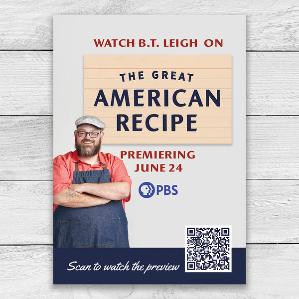 Watch B.T. Leigh on The Great American Recipe Shelf Talker - Digital Download